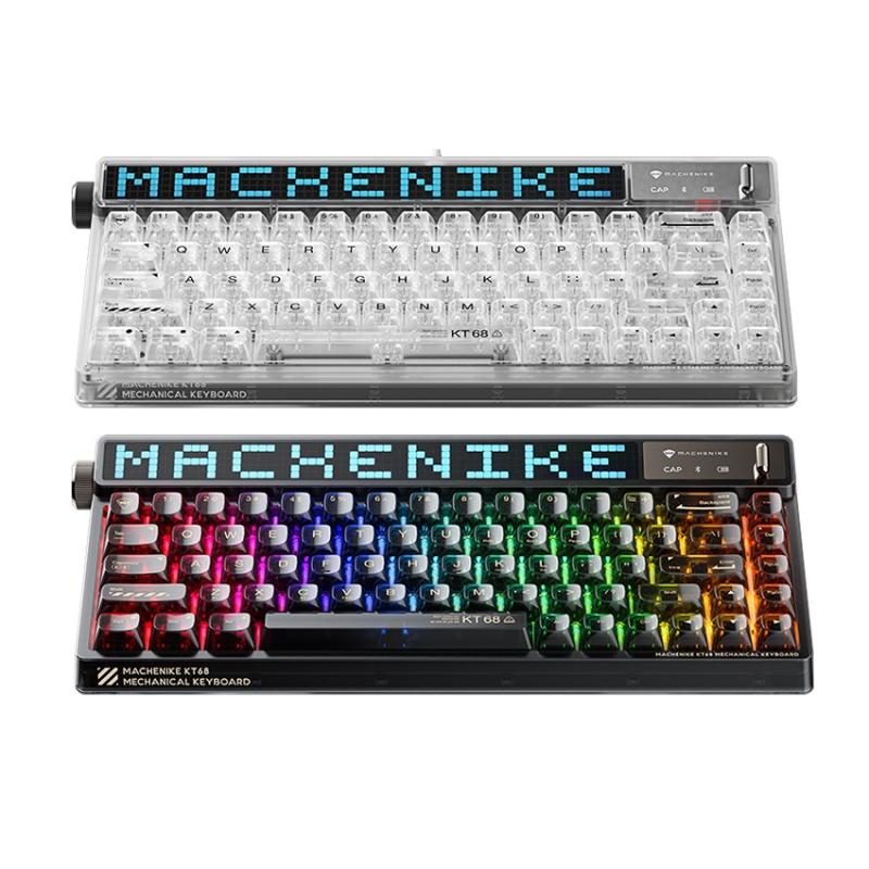 Bàn phím cơ KT68 Pro Three-mode Mechanical (Black/White)