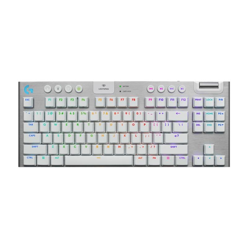 Bàn phím cơ LOGITECH G915 X TKL LIGHTSPEED WHITE / TACTILE (920-012738)