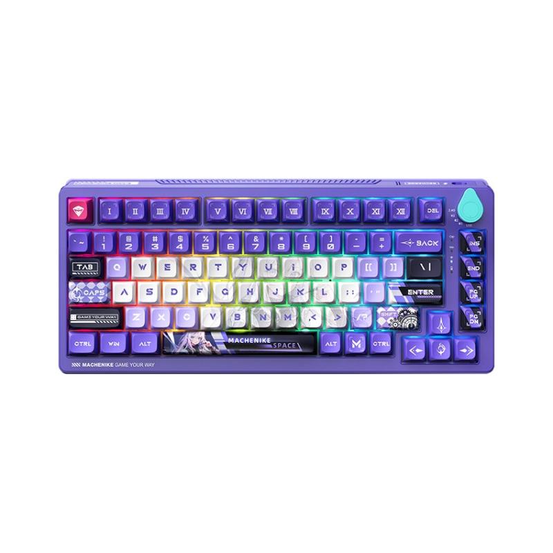 Bàn phím cơ Machenike K600T-B82 Tri-Mode RGB Shirasaiko
