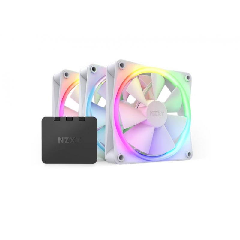 Bộ 3 Fan NZXT F120RGB Kèm Điều Khiển - 120mm RGB Fans - Triple  RF-R12TF-W1
