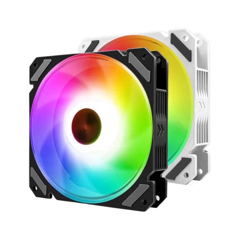 Bộ 5 fan led Coolmoon Y2 (Trắng) + Hub + Remote, BH 03 tháng