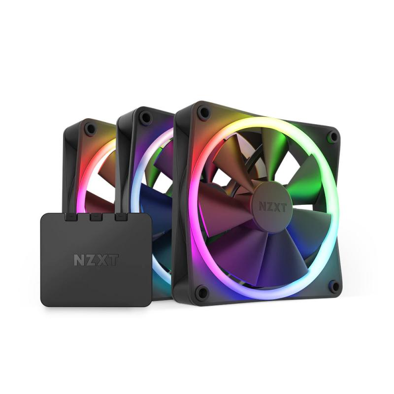 Fan Case NZXT Bộ 3 Fan F120RGB Duo Black(Triple) RF-D12TF-B1