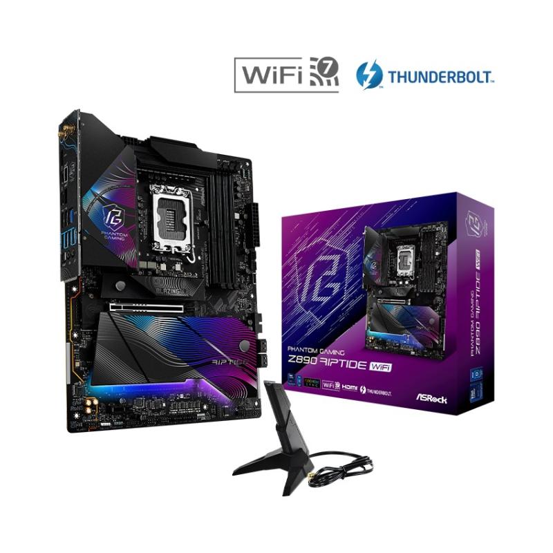 Mainboard ASROCK Z890 Riptide WiFi (Chipset Intel® Z890, Socket LGA 1851, DDR5 256GB, ATX)
