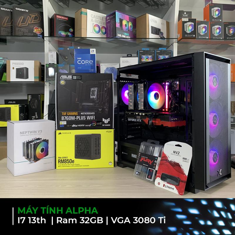 Máy bộ i7 13700K | Ram 32GB | VGA Gigabyte RTX 3080 Ti 12GB DDR6 | SSD 500GB
