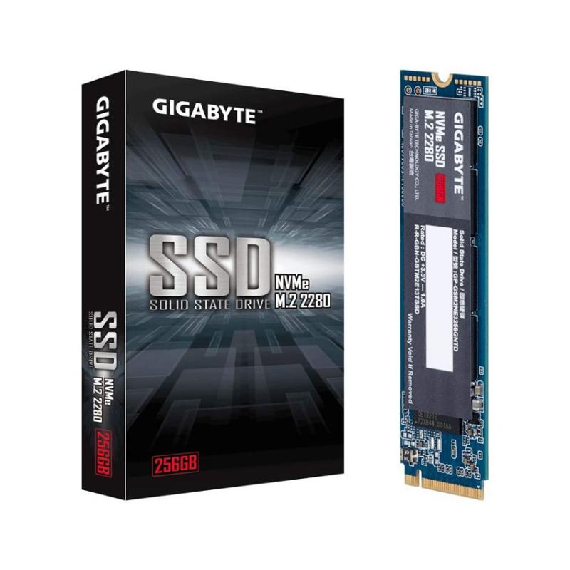 Ổ cứng SSD Gigabyte 256GB M.2 2280 PCIe NVMe Gen 3x4 (Đọc 1700MB/s, Ghi 1100MB/s)