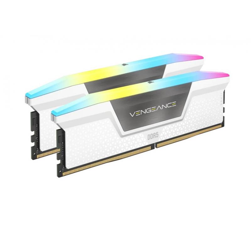 Ram Corsair DOMINATOR PLATINUM RGB 64GB (2x32GB) DDR5 5200MHz White 