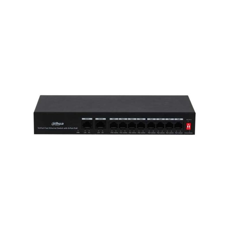 Switch PoE 8 port DAHUA DH-PFS3010-8ET-65 tốc độ nhanh